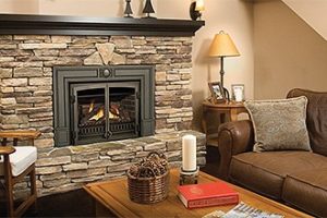 Gas Fireplace With Log Set