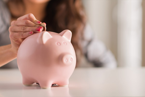 image of a homeowner saving money due to energy efficient air conditioner