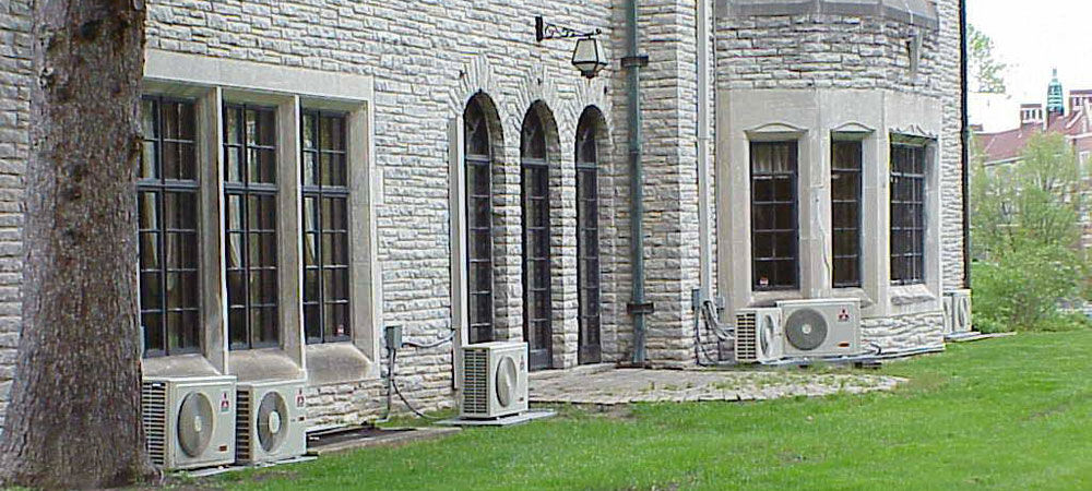 old building with ductless