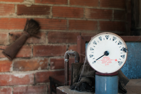 empty heating oil tank