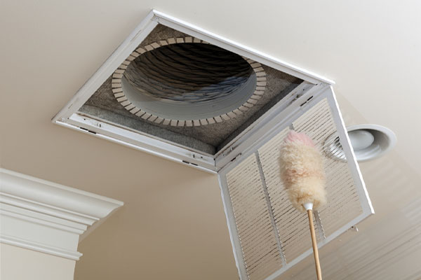 image of dusting vent for air conditioning filter in ceiling