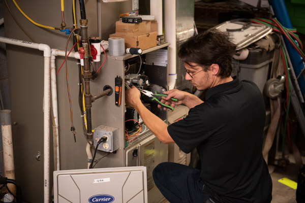 image of a furnace repair by r.f. ohl