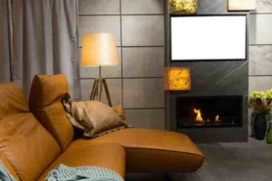 image of an inefficient gas fireplace