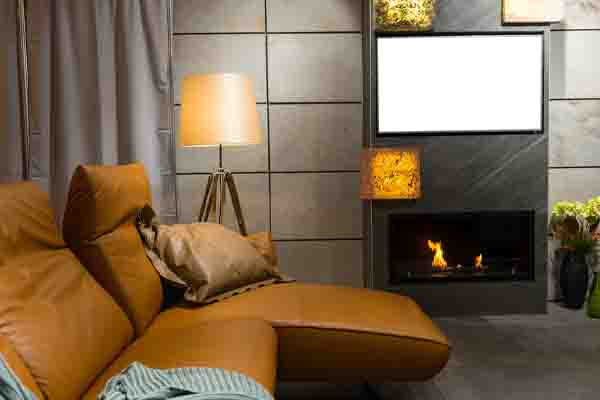 image of an inefficient gas fireplace