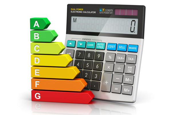 image of efficiency rating depicting energy-efficient air conditioner