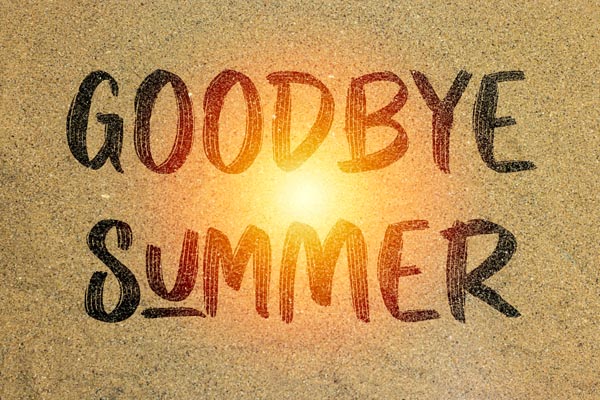 image of goodbye summer depicting end of summer ac tips