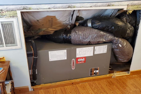 image of a lennox indoor air handler for hvac system in whitehall pennsylvania
