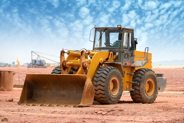 image of bulldozer on a building site depicting off-road diesel
