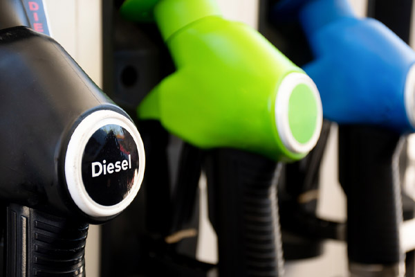 image of diesel pump depicting diesel gas fuel taxes